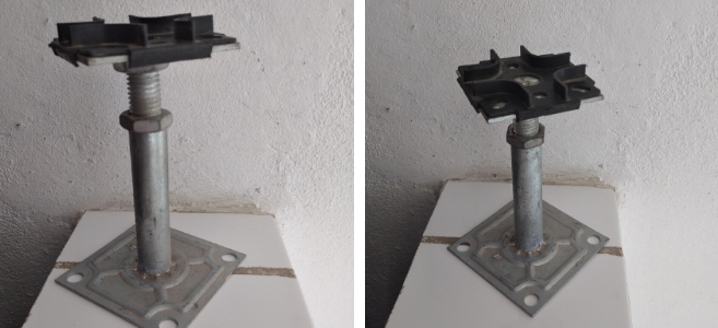 Pedestales con tornillo para Piso T